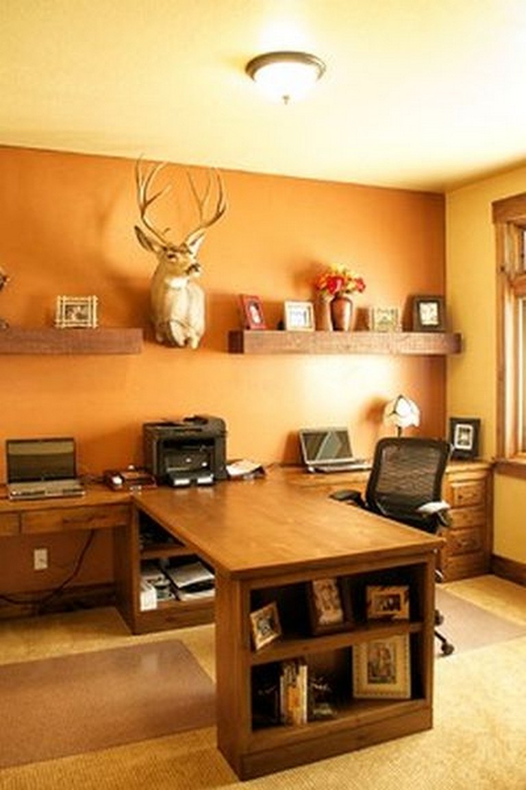 49 Remarkable Rustic Home Office Furniture Ideas